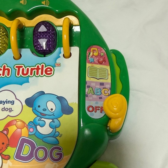 VTech Touch & Teach Turtle - Green and Yellow Learning Letters/Numbers preschool - Picture 6 of 15